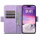 For iPhone 12 Pro Max SUTENI J07 Multifunctional Horizontal Flip Magsafe Leather Phone Case(Purple) - 3