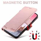 For iPhone 16 SUTENI J07 Multifunctional Horizontal Flip Magsafe Leather Phone Case(Pink) - 2