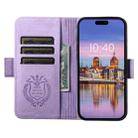 For iPhone 16 SUTENI J07 Multifunctional Horizontal Flip Magsafe Leather Phone Case(Purple) - 3