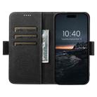 For iPhone 16 Pro SUTENI J07 Multifunctional Horizontal Flip Magsafe Leather Phone Case(Black) - 3