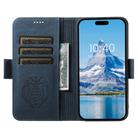 For iPhone 16 Plus SUTENI J07 Multifunctional Horizontal Flip Magsafe Leather Phone Case(Blue) - 3