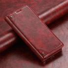 For Samsug Galaxy S24 Ultra 5G Suteni Baroque Calf Texture Buckle Wallet Leather Phone Case(Red) - 2