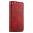 For Samsug Galaxy S24 Ultra 5G Suteni Baroque Calf Texture Buckle Wallet Leather Phone Case(Red) - 3