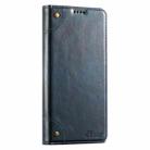 For Samsug Galaxy S24 Ultra 5G Suteni Baroque Calf Texture Buckle Wallet Leather Phone Case(Blue) - 3