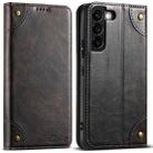 For Samsung Galaxy S22+ 5G Suteni Baroque Calf Texture Buckle Wallet Leather Phone Case(Black) - 1