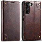 For Samsung Galaxy S22+ 5G Suteni Baroque Calf Texture Buckle Wallet Leather Phone Case(Brown) - 1