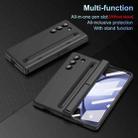 For Samsung Galaxy Z Fold5 5G Long Chi Grain Leather Shockproof Phone Case(Black) - 3