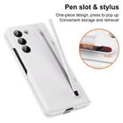 For Samsung Galaxy Z Fold5 5G Long Chi Grain Leather Shockproof Phone Case, No Pen(White) - 2