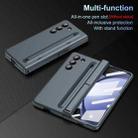 For Samsung Galaxy Z Fold6 5G Long Chi Grain Leather Shockproof Phone Case, No Pen(Green) - 3