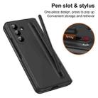 For Samsung Galaxy Z Fold7 5G Long Chi Grain Leather Shockproof Phone Case, No Pen(Black) - 2