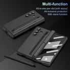 For Samsung Galaxy Z Fold7 5G Long Chi Grain Leather Shockproof Phone Case, No Pen(Black) - 3