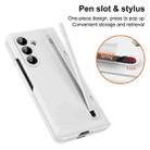 For Samsung Galaxy Z Fold7 5G Long Chi Grain Leather Shockproof Phone Case, No Pen(White) - 2