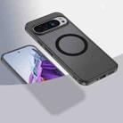 For Google Pixel 9 Pro MagSafe Armor Clear TPU Hybrid PC Phone Case(Scrub Black) - 1