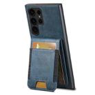 For Samsung Galaxy S24 Ultra 5G Suteni H03 Oil Wax Leather Wallet Stand Back Phone Case(Blue) - 3