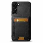 For Samsung Galaxy A13 5G Suteni H03 Oil Wax Leather Wallet Stand Back Phone Case(Black) - 1