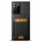For Samsung Galaxy Note20 5G Suteni H03 Oil Wax Leather Wallet Stand Back Phone Case(Black) - 1