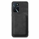 For OPPO K11X 5G Retro Leather Card Bag Magnetic Phone Case(Black) - 2