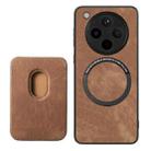 For OPPO Find X8 Retro Leather Card Bag Magnetic Phone Case(Brown) - 3