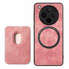 For OPPO Find X8 Pro Retro Leather Card Bag Magnetic Phone Case(Pink) - 3