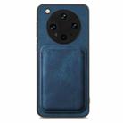 For OPPO Find X8 Ultra Retro Leather Card Bag Magnetic Phone Case(Blue) - 3