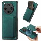 For OPPO Find X8 Ultra Retro Leather Card Bag Magnetic Phone Case(Green) - 1