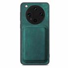 For OPPO Find X8 Ultra Retro Leather Card Bag Magnetic Phone Case(Green) - 3