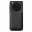 For OPPO Find X8 Ultra Retro Leather Card Bag Magnetic Phone Case(Black) - 3