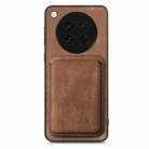 For OPPO Find X8s Retro Leather Card Bag Magnetic Phone Case(Brown) - 3