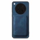 For OPPO Find X8s Retro Leather Card Bag Magnetic Phone Case(Blue) - 3