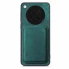 For OPPO Find X8s Retro Leather Card Bag Magnetic Phone Case(Green) - 3