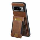 For Google Pixel 7a Suteni H03 Oil Wax Leather Wallet Stand Back Phone Case(Brown) - 2