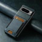 For Google Pixel 7 Suteni H03 Oil Wax Leather Wallet Stand Back Phone Case(Blue) - 2