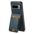 For Google Pixel 7 Suteni H03 Oil Wax Leather Wallet Stand Back Phone Case(Blue) - 3