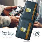 For Google Pixel 9 Pro Suteni H03 Oil Wax Leather Wallet Stand Back Phone Case(Blue) - 2