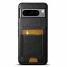 For Google Pixel 10 Pro Suteni H03 Oil Wax Leather Wallet Stand Back Phone Case(Black) - 1
