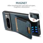 For Google Pixel 10 Pro Suteni H03 Oil Wax Leather Wallet Stand Back Phone Case(Blue) - 3