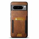 For Google Pixel 10 Pro XL Suteni H03 Oil Wax Leather Wallet Stand Back Phone Case(Brown) - 1