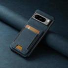 For Google Pixel 8 Pro Suteni H03 Litchi Leather Card Bag Stand Back Phone Case(Blue) - 2