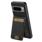 For Google Pixel 6 Pro Suteni H03 Litchi Leather Card Bag Stand Back Phone Case(Black) - 3