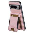 For Google Pixel 6 Pro Suteni H03 Litchi Leather Card Bag Stand Back Phone Case(Pink) - 3