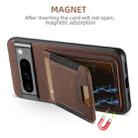 For Google Pixel 9 Pro Suteni H03 Litchi Leather Card Bag Stand Back Phone Case(Brown) - 3