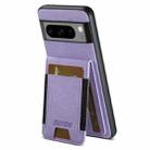 For Google Pixel 10 Pro Suteni H03 Litchi Leather Card Bag Stand Back Phone Case(Purple) - 1