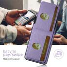 For Google Pixel 10 Pro Suteni H03 Litchi Leather Card Bag Stand Back Phone Case(Purple) - 2