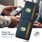 For Google Pixel 10 Pro XL Suteni H03 Litchi Leather Card Bag Stand Back Phone Case(Blue) - 2