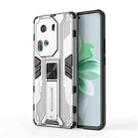 For OPPO Reno11 Pro Global Supersonic Armor PC Hybrid TPU Phone Case(Silver) - 1