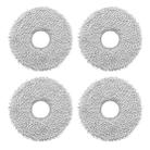 JUNSUNMAY 4pcs Washable Mop Pads Replacement for ECOVACS DEEBOT X1 Turbo / X2 Omni / T20 Pro(Grey) - 1