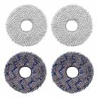 JUNSUNMAY 4pcs Washable Mop Pads Replacement for ECOVACS DEEBOT X1 Turbo / X2 Omni / T20 Pro(Grey+Blue Grey) - 1