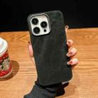 For iPhone 12 Pro Vintage Denim Shockproof Magsafe Phone Case(Black) - 1