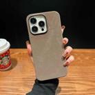 For iPhone 12 Pro Max Vintage Denim Shockproof Magsafe Phone Case(Brown) - 1