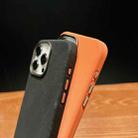 For iPhone 12 Pro Max Vintage Denim Shockproof Magsafe Phone Case(Grey) - 5